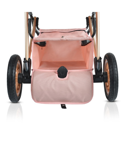 Комбинирана детска количка Midas розов