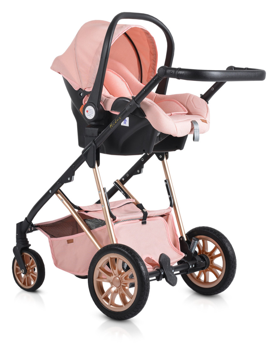 Комбинирана детска количка Midas розов