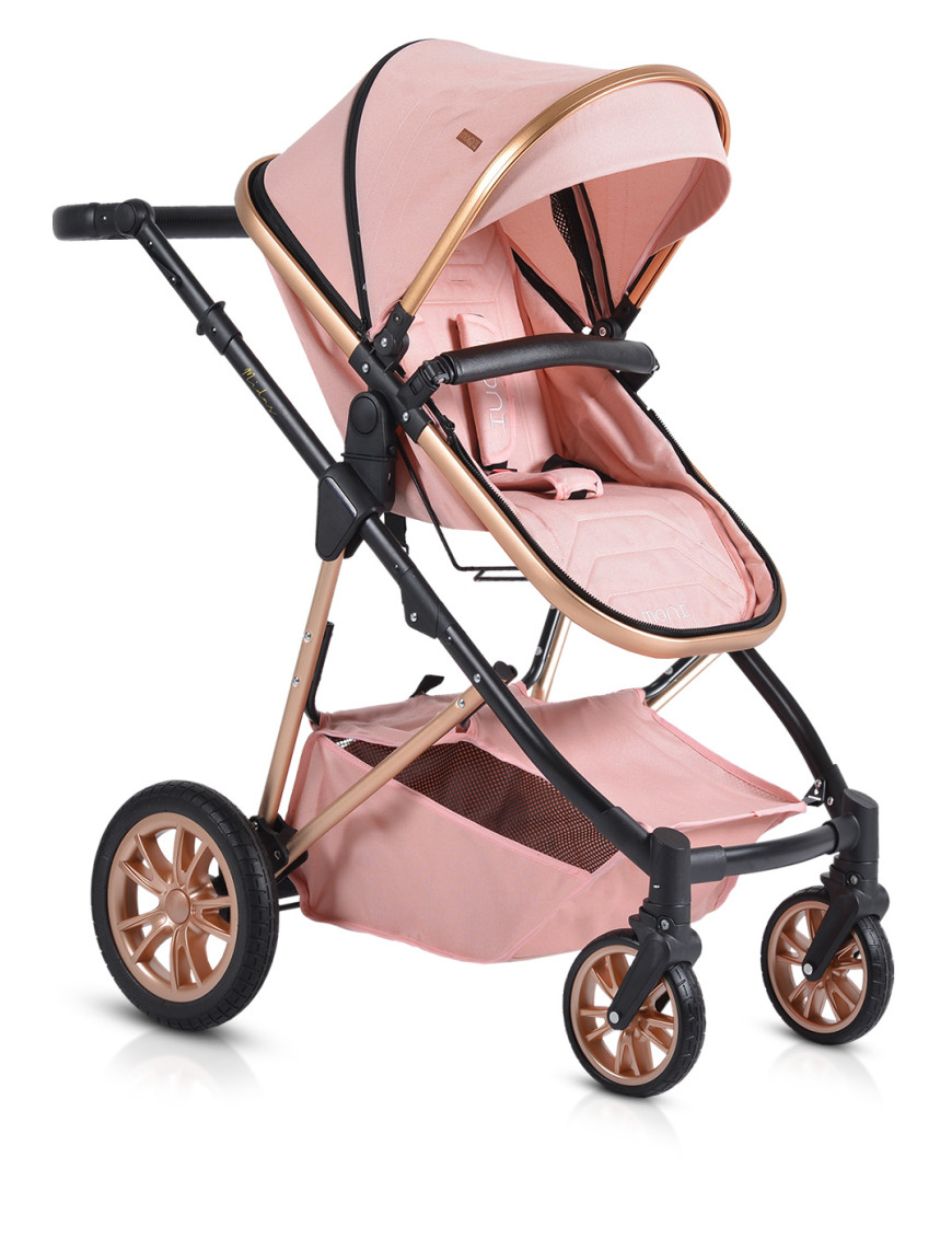 Комбинирана детска количка Midas розов