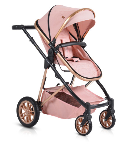 Комбинирана детска количка Midas розов