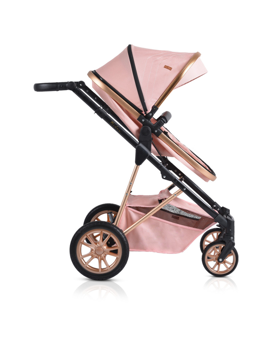 Комбинирана детска количка Midas розов