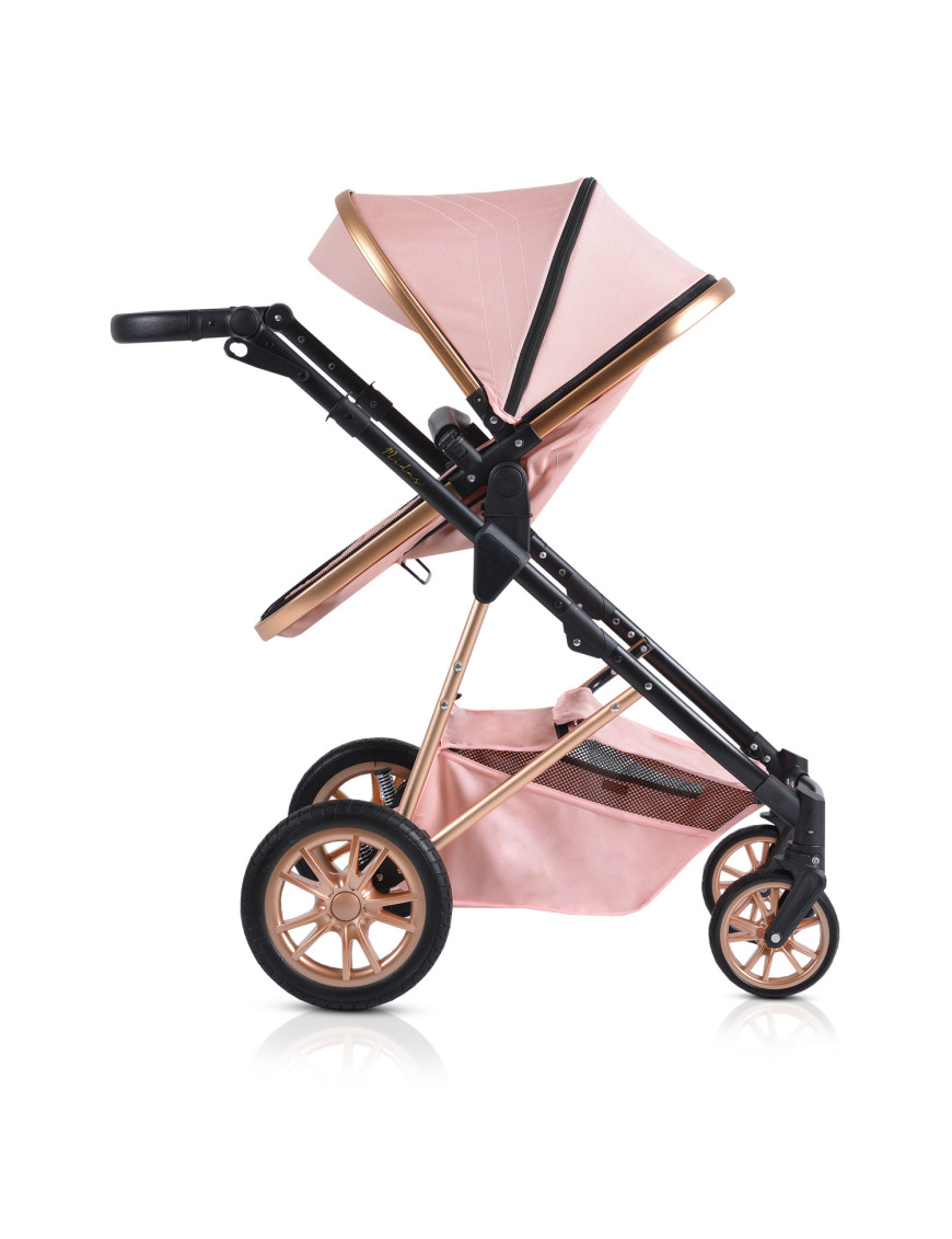 Комбинирана детска количка Midas розов