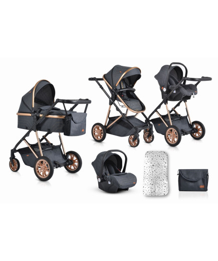 Комбинирана детска количка Midas черен