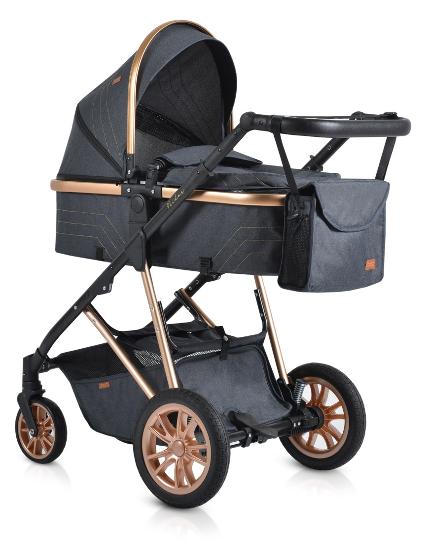 Комбинирана детска количка Midas черен