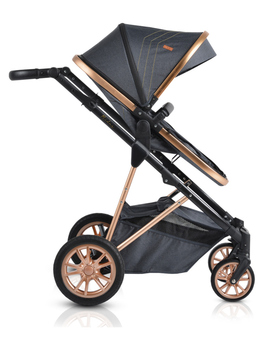 Комбинирана детска количка Midas черен