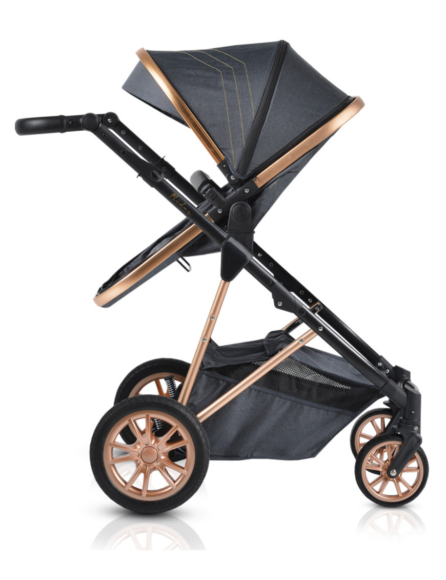 Комбинирана детска количка Midas черен