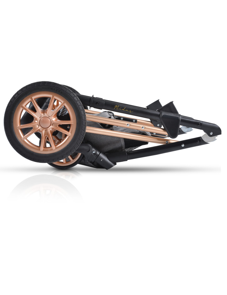 Комбинирана детска количка Midas черен