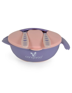 Купа с лъжица и вилица Jelly розов F1730 2