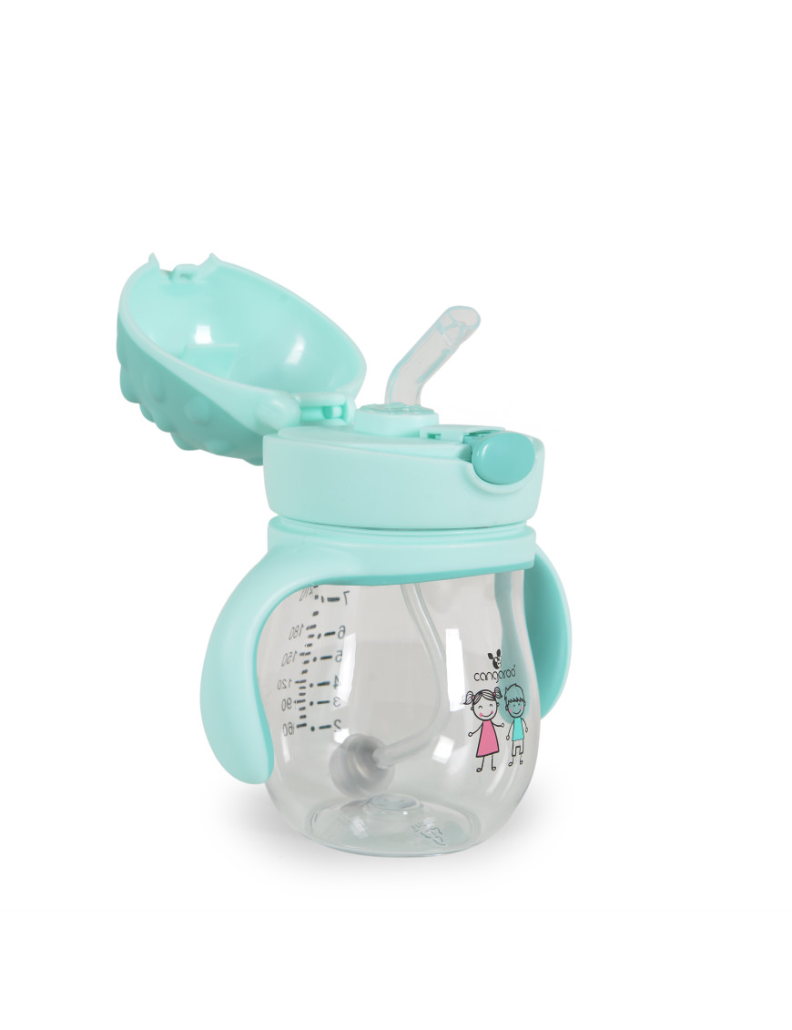 Чаша със Сламка 250ml Brillo син A0033