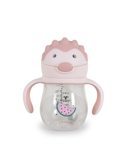 Чаша със Сламка 250ml Brillo розов A0033