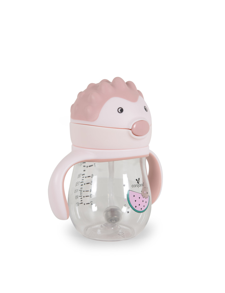 Чаша със Сламка 250ml Brillo розов A0033