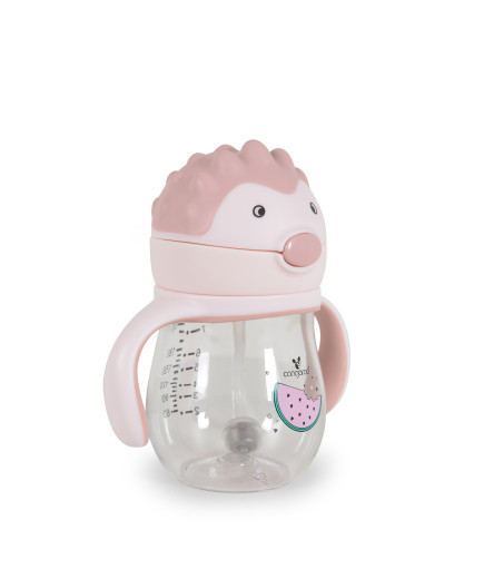 Чаша със Сламка 250ml Brillo розов A0033