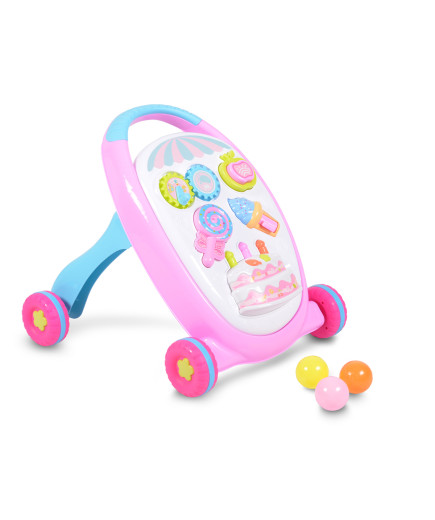 Играчка за прохождане Cake розов