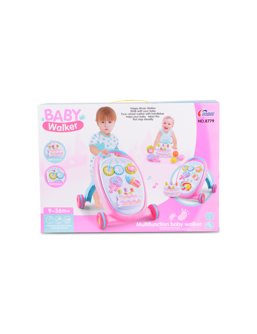 Играчка за прохождане Cake розов