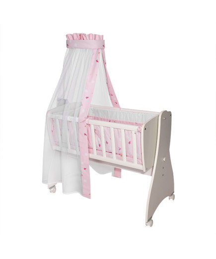 СЕТ ЗА ЛЮЛКА FIRST DREAMS РАНФОРС ПЕПЕРУДИ РОЗОВО