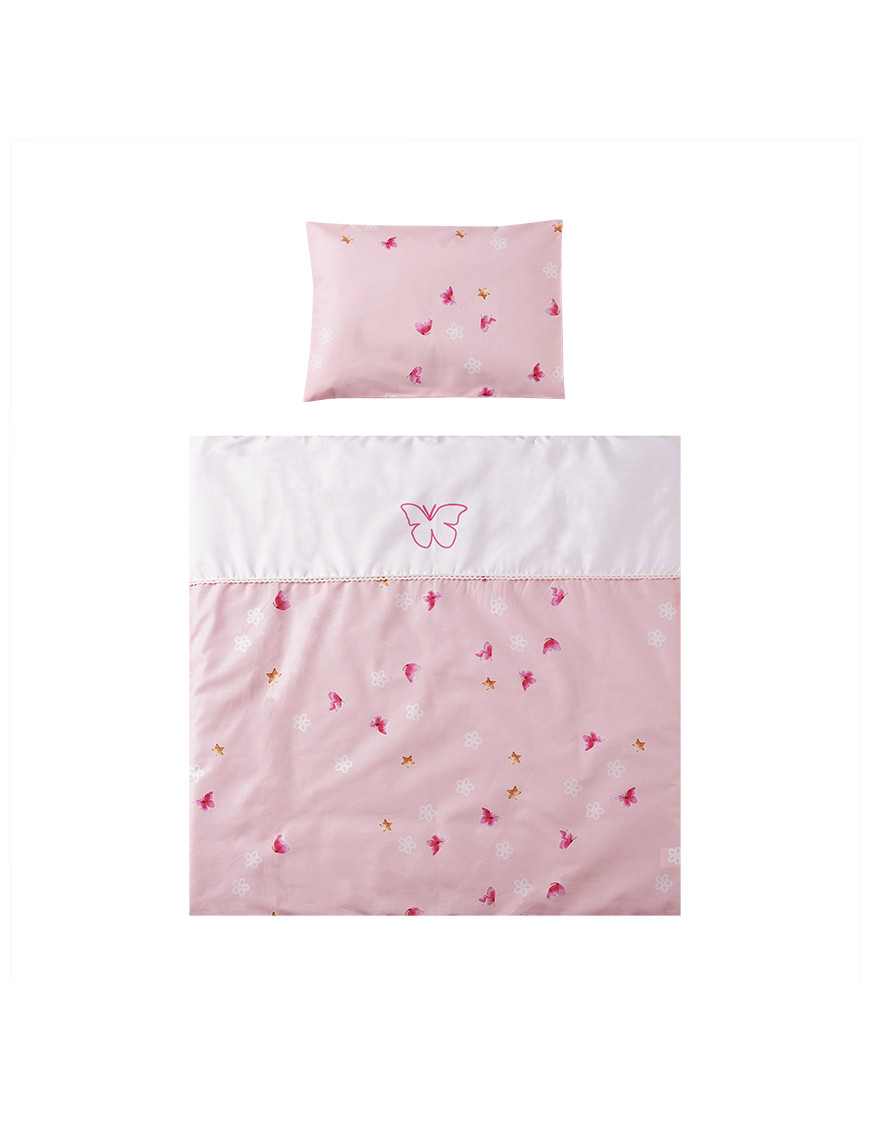 СЕТ ЗА ЛЮЛКА FIRST DREAMS РАНФОРС ПЕПЕРУДИ РОЗОВО