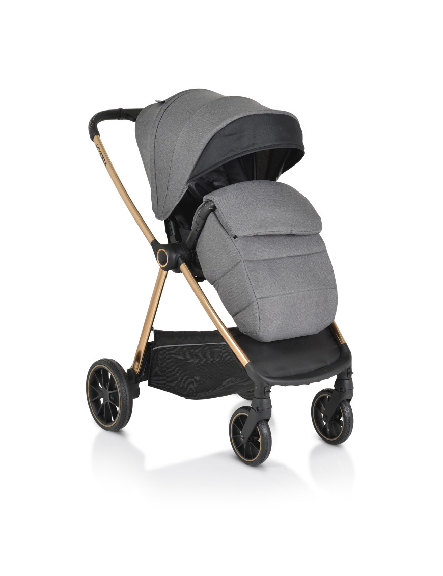 Комбинирана детска количка Hydra 2в1 сив