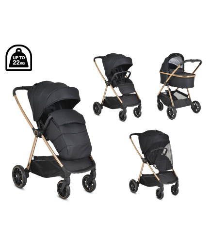 Комбинирана детска количка Hydra 2в1 черен