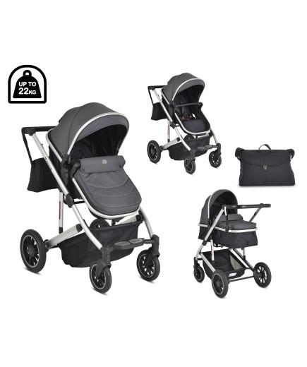 КОМБИНИРАНА ДЕТСКА КОЛИЧКА Thira сив