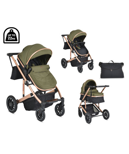 КОМБИНИРАНА ДЕТСКА КОЛИЧКА Thira зелен