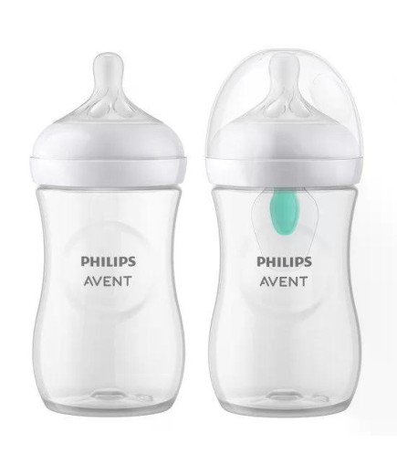 Комплект за новородено Philips AVENT SCD657/11 с 4 шишета за хранене Natural Response с биберони без протичане, клапа AirFree, з