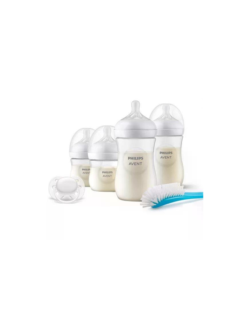 Комплект за новородено Philips AVENT SCD838/11 с 4 шишета за хранене Natural Response с биберони без протичане, залъгалка Ultra 