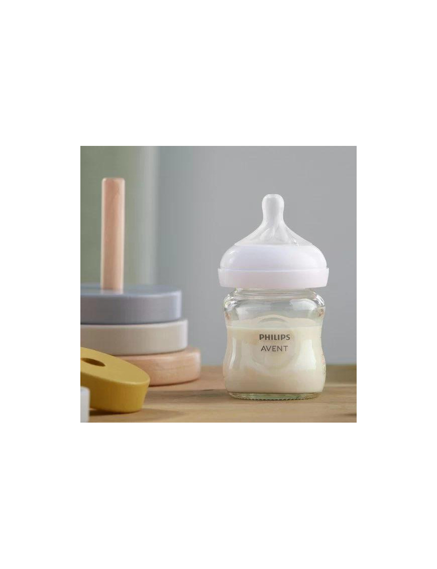 Стъклено шише за хранене Natural Response 120...