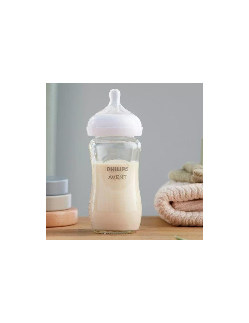 Стъклено шише за хранене Natural Response 240...