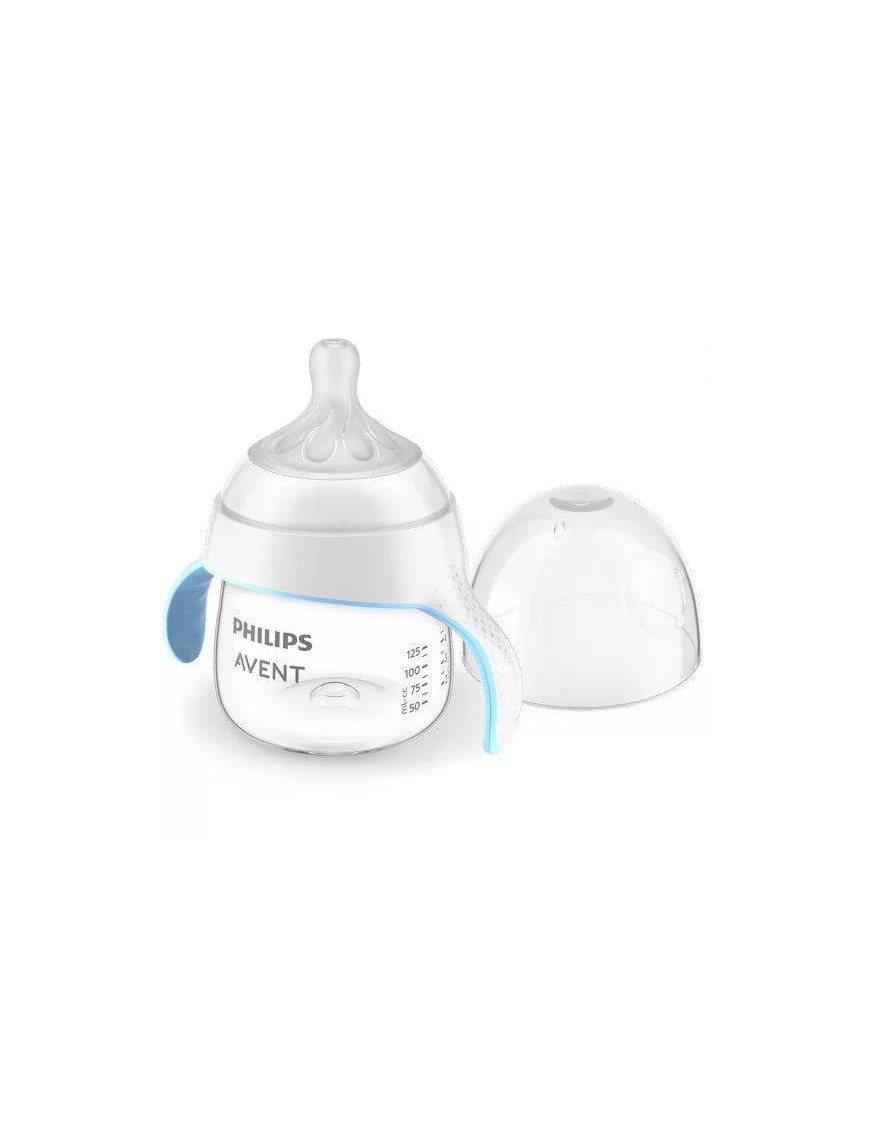 Philips Avent SCF263/61 Тренировъчно шише Natural Response за преход към чаша с дръжки 150мл с биберон без протичане Поток 5, 6м