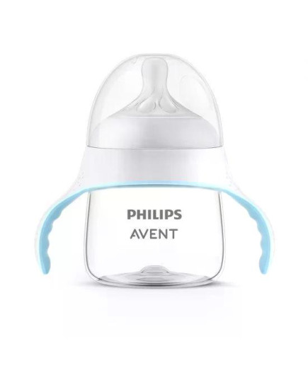 Philips Avent SCF263/61 Тренировъчно шише Natural Response за преход към чаша с дръжки 150мл с биберон без протичане Поток 5, 6м