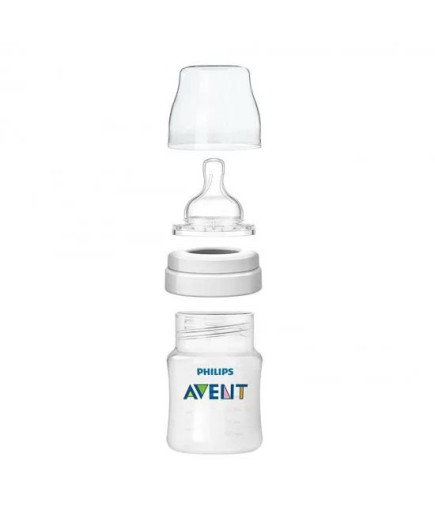 Шише за хранене Anti-Colic 125 мл, с биберон със сила на потока 1, 0м+ Philips AVENT SCY100/01