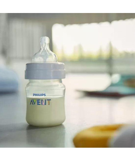 Шише за хранене Anti-Colic 125 мл, с биберон със сила на потока 1, 0м+ Philips AVENT SCY100/01