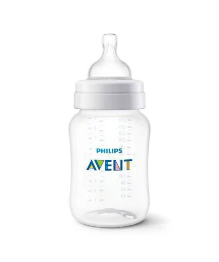 Шише за хранене Anti-Colic 260 мл, с биберон със сила на потока 2, 1м+ Philips AVENT SCY103/01