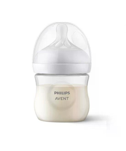 Шише за хранене Natural Response 125 мл с биберон без протичане Natural Response Поток 2, 0м+, Philips AVENT SCY900/01