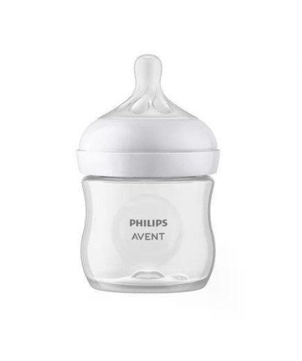Шише за хранене Natural Response 125 мл с биберон без протичане Natural Response Поток 2, 0м+, Philips AVENT SCY900/01