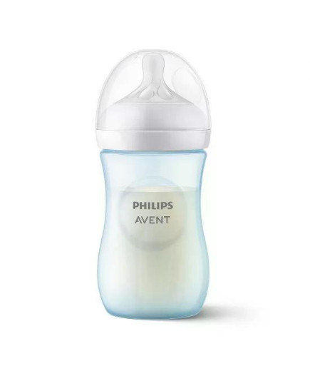 Шише за хранене Natural Response 260 мл с биберон без протичане Natural Response Поток 3, 1м+, Philips AVENT SCY903/21