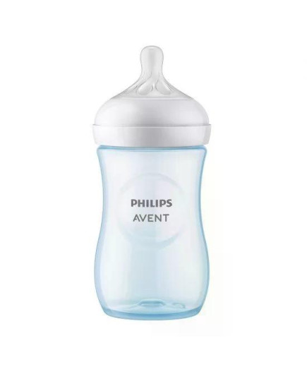 Шише за хранене Natural Response 260 мл с биберон без протичане Natural Response Поток 3, 1м+, Philips AVENT SCY903/21
