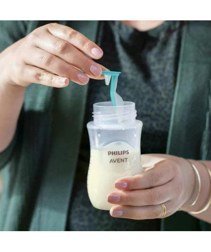 Шише за хранене Natural Response с клапа AirFree 260 мл с биберон без протичане Natural Response Поток 3, 1м+, Philips AVENT SCY