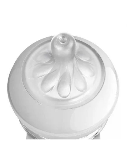 Шише за хранене Natural Response с клапа AirFree 260 мл с биберон без протичане Natural Response Поток 3, 1м+, Philips AVENT SCY