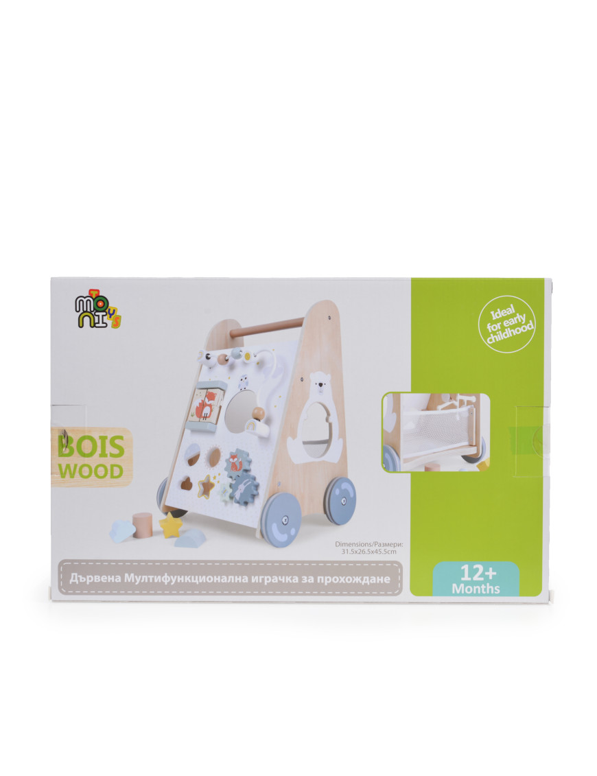 Дървена играчка за прохождане 2145