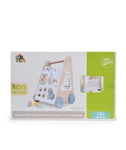 Дървена играчка за прохождане 2145