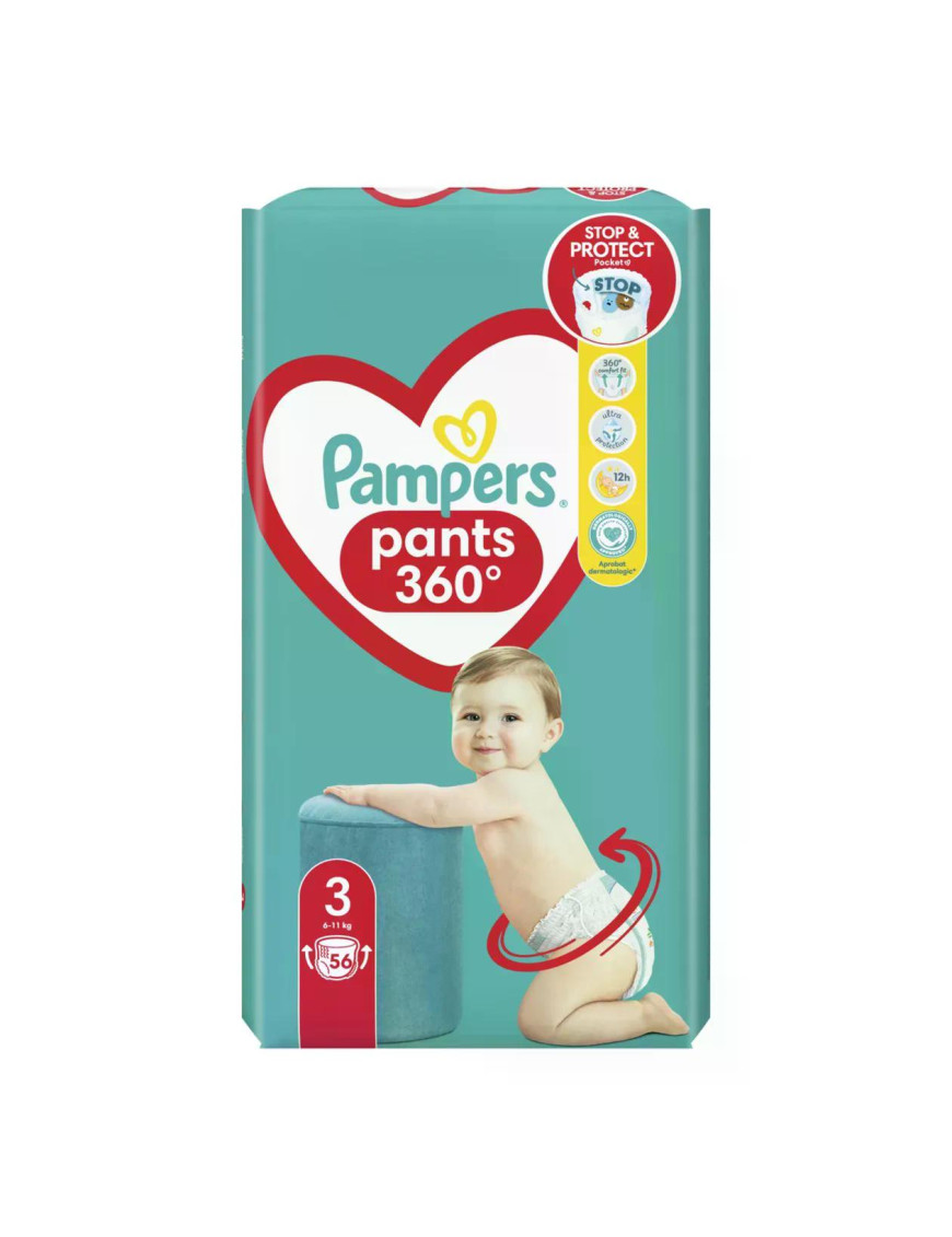 PAMPERS VPP Миди, гащички, S3, 56бр.