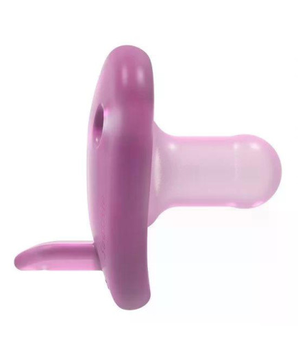 Комплект от 2 бр. ортодонтични залъгалки Philips Avent SOOTHIE в кутия за стерилизиране, 0-6м, розови, SCF099/22