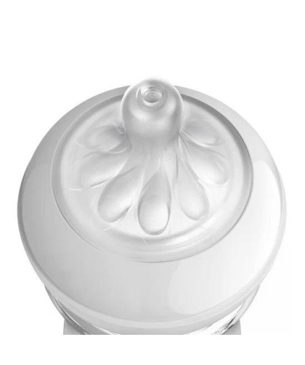 Шише за хранене Natural Response с клапа AirFree 125 мл с биберон без протичане Natural Response Поток 2, 0м+, Philips AVENT SCY
