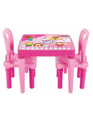 Маса с 2 столчета 03414 розов