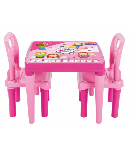 Маса с 2 столчета 03414 розов