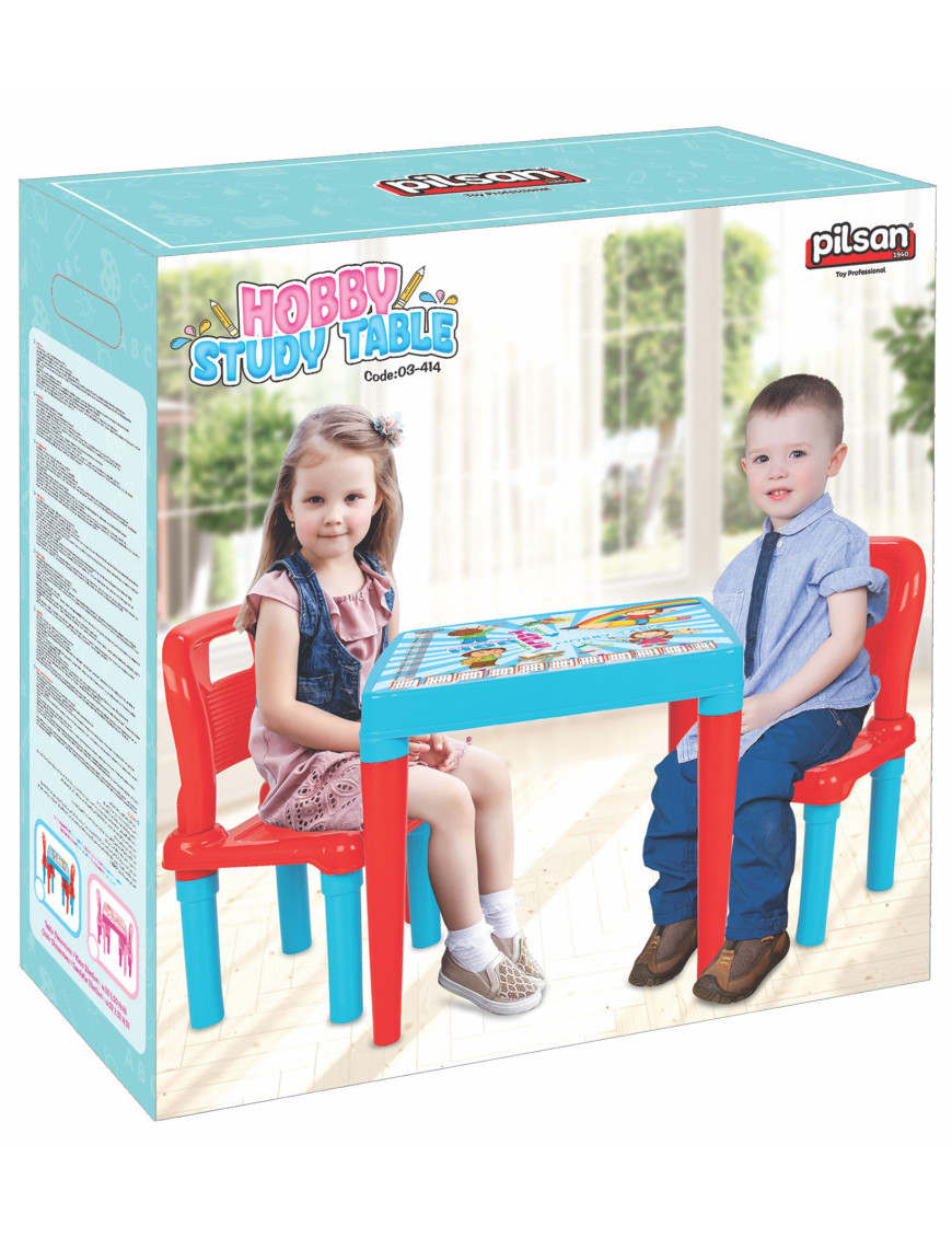 Маса с 2 столчета 03414 розов