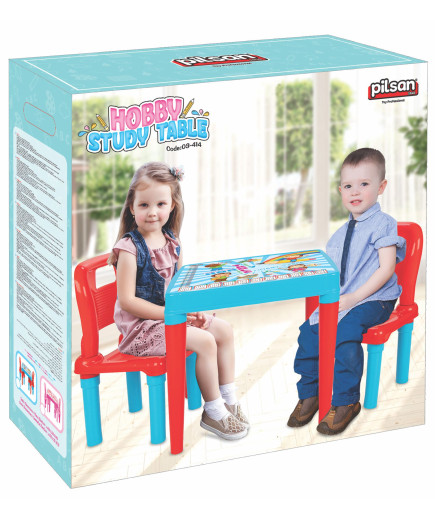 Маса с 2 столчета 03414 розов