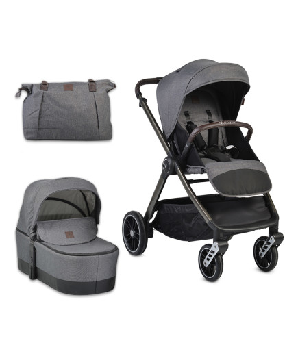 Комбинирана детска количка Macan 2в1 сив