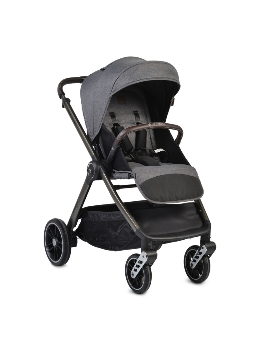 Комбинирана детска количка Macan 2в1 сив